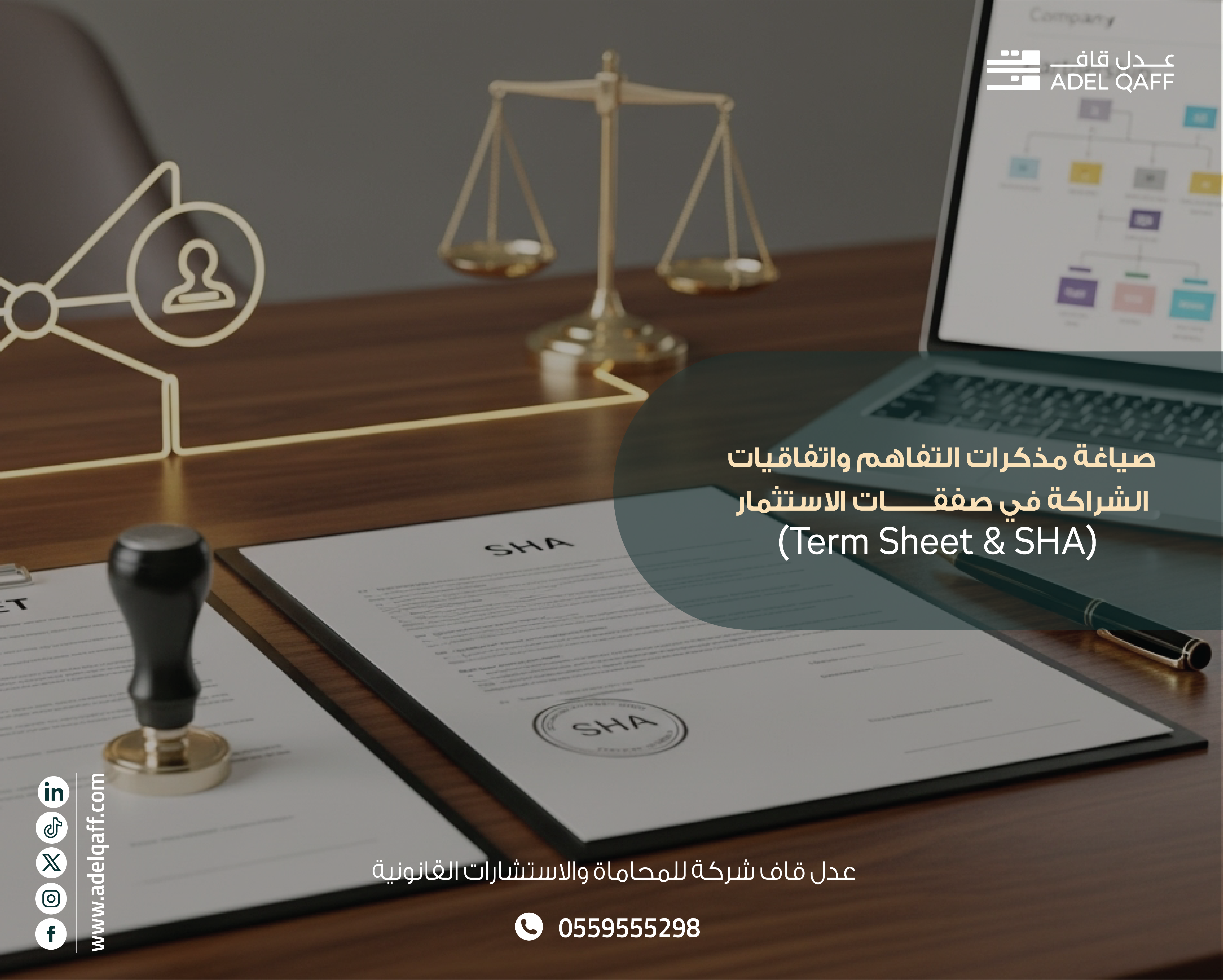 صياغة مذكرات التفاهم واتفاقيات الشراكة في صفقات الاستثمار | Term Sheet & SHA